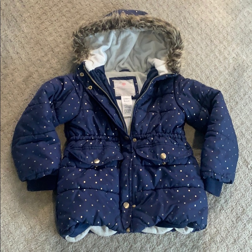 Carter’s Girls 6/6X Navy Winter Coat